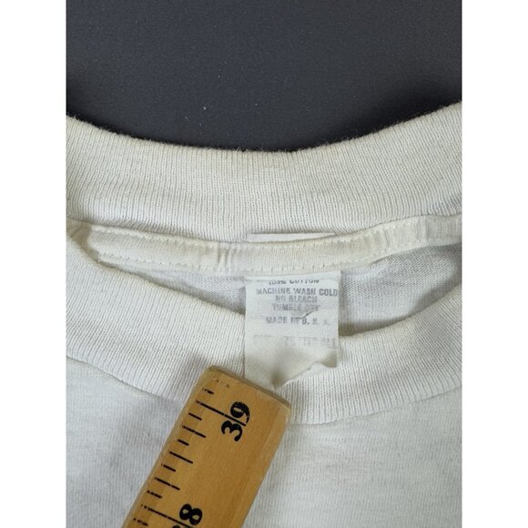 Vintage 90s YALE University XXL Womens Crop Top Shirt XL Fit NCAA Female - Picture 7 of 9